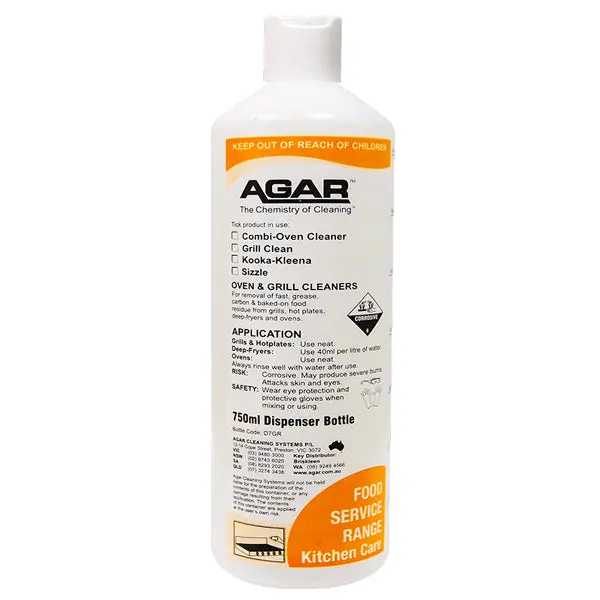 Agar Kooka-Kleena Non Caustic Oven and Grill Cleaner - Image 2