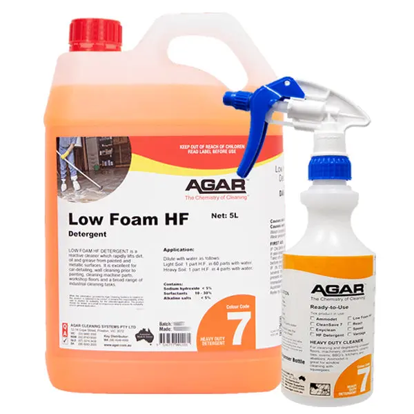 Agar Low Foam HF Detergent for Painted and Metallic Surfaces