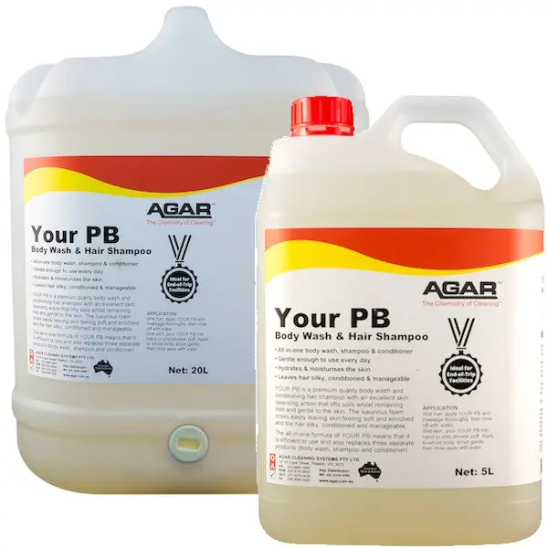 Agar Your PB Premium Body Wash and Conditioning Hair Shampoo