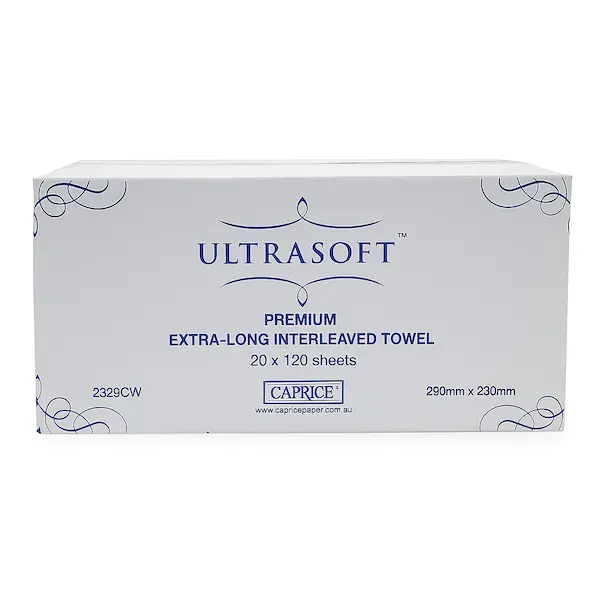 Caprice Ultrasoft Interleaved Hand Towel 23cm X 29cm | 2400 Sheets