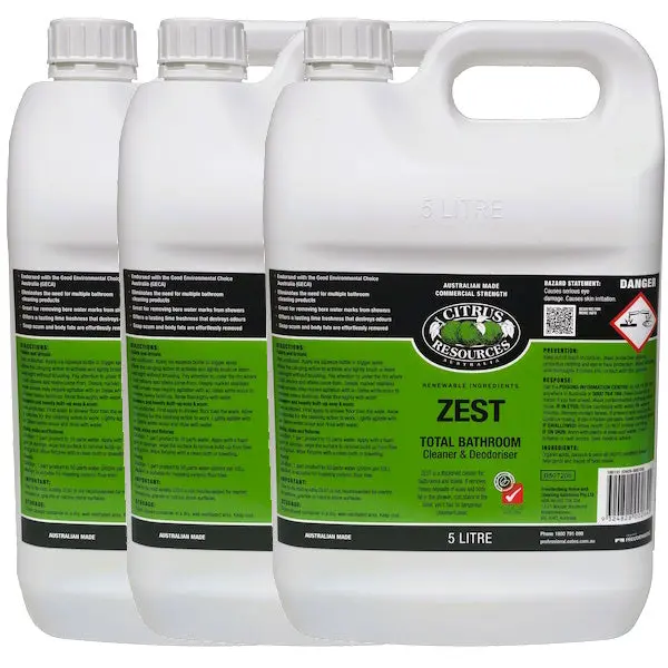 Citrus Resources Zest Concentrated Total Bathroom Cleaner and Deodoriser - Image 6