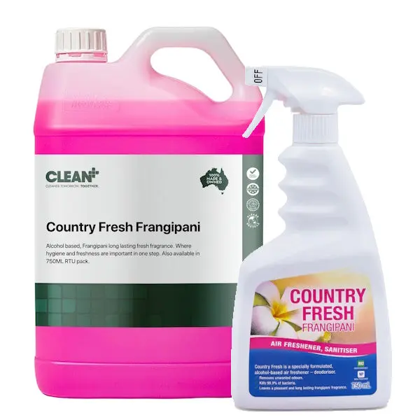 Clean Plus Country Fresh Frangipani Air Freshener and Sanitiser