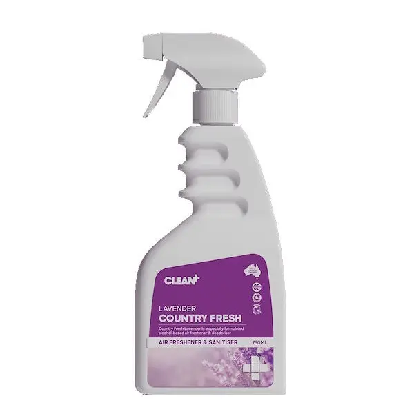 Clean Plus Country Fresh Lavender Air Freshener and Sanitiser - Image 2