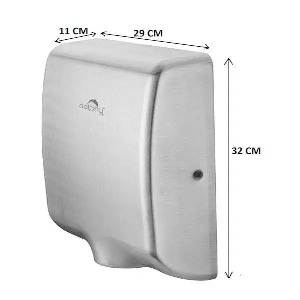 Dolphy Tornado Stainless Steel Turbo Hand Dryer 1000W - Image 6