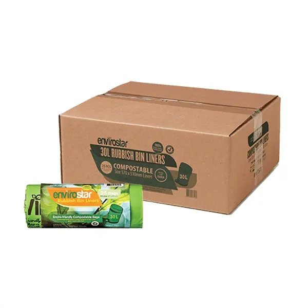 Envirostar 30Lt Compostable Bin Liner 18um | 750 Bags