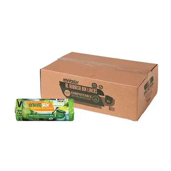 Envirostar 8Lt Compostable Bin Liner 18um | 1000 Bags