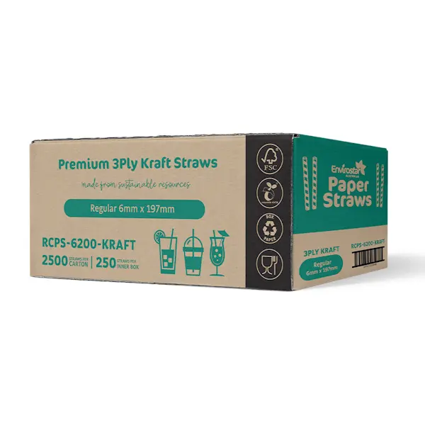 Envirostar Paper Straws Premium 3 Ply Black - Image 13