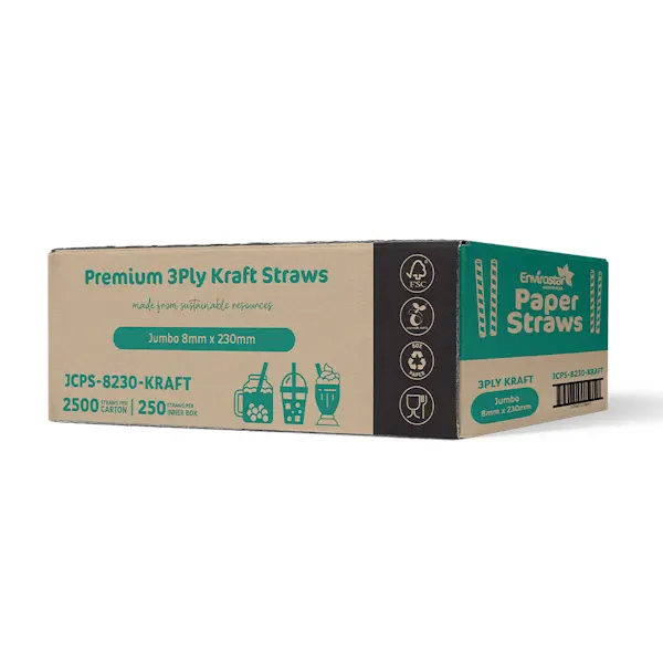 Envirostar Paper Straws Premium 3 Ply Black - Image 17