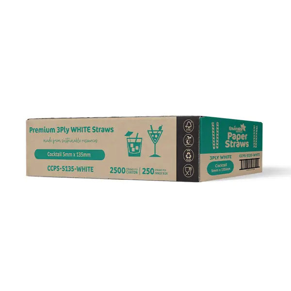 Envirostar Paper Straws Premium 3 Ply Black - Image 5