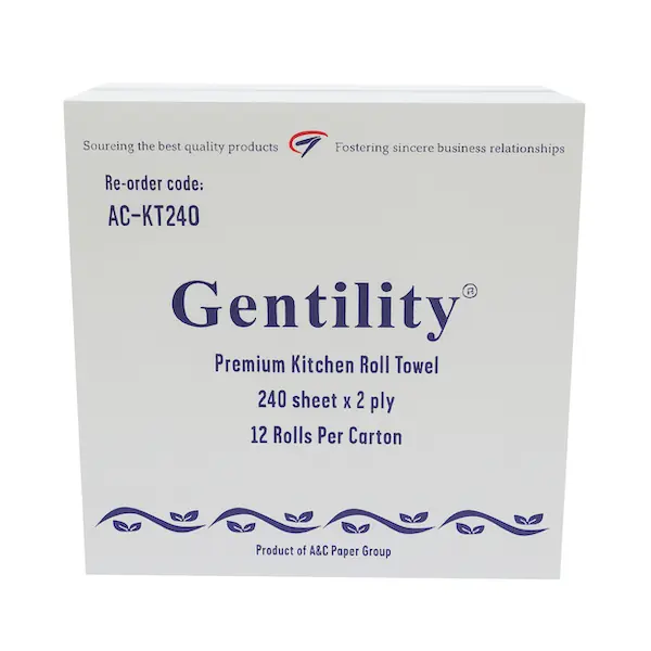 Gentility 2 Ply Heavy Duty Kitchen Roll Towel Perforated Sheets - Image 3