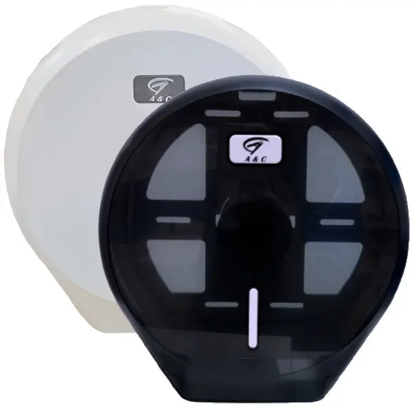Gentility Single Jumbo Toilet Roll Dispenser Black or White
