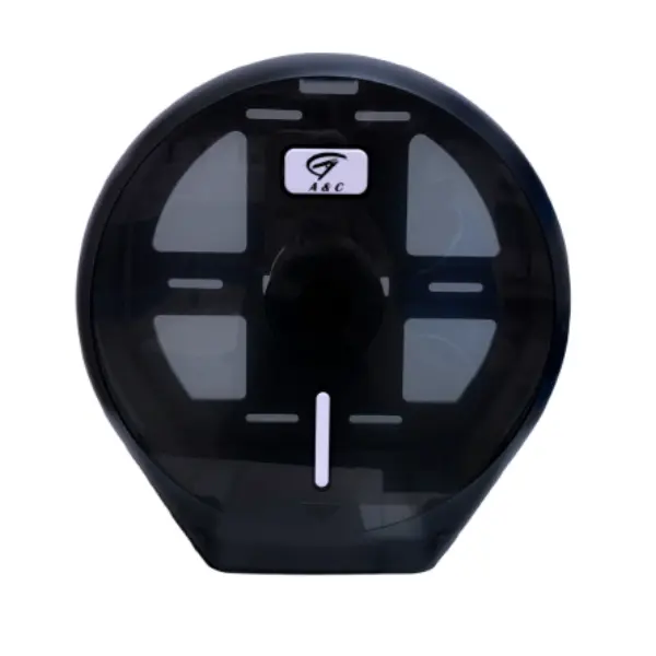 Gentility Single Jumbo Toilet Roll Dispenser Black or White - Image 2