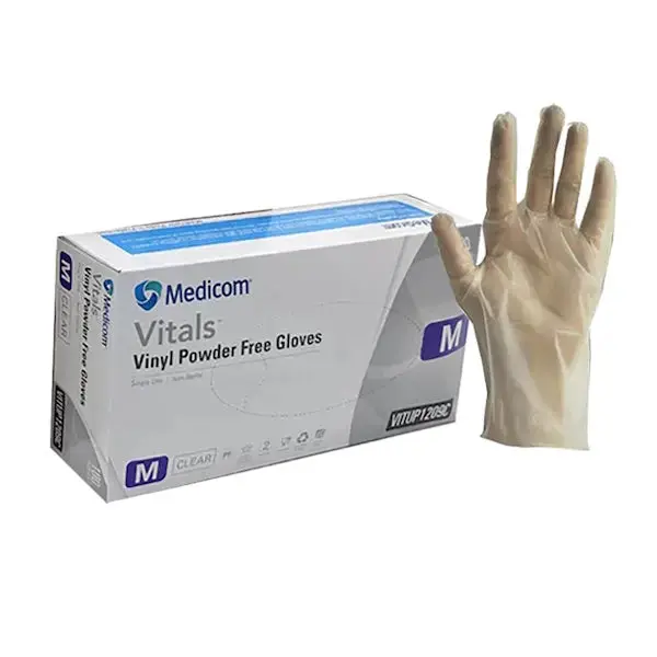 Medicom Vitals Vinyl Disposable Gloves | Clear and Powder Free - Image 7