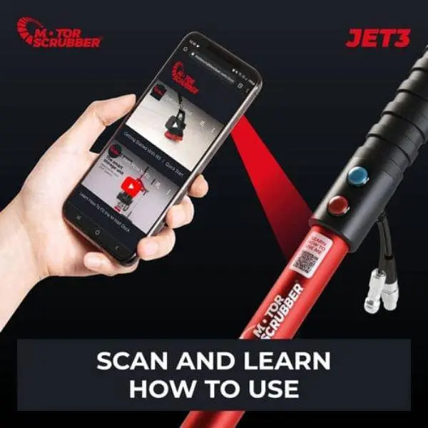 MotorScrubber Jet3 Cordless Long Handle Floor Scrubber - Image 20