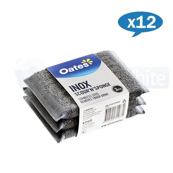 Oates Inox Stainless Steel Scour N Sponge - Image 2