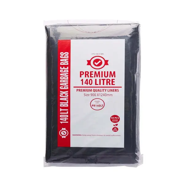 Premium Extra Heavy Duty 140Lt Black Bin Liners | 200 Bags - Image 3