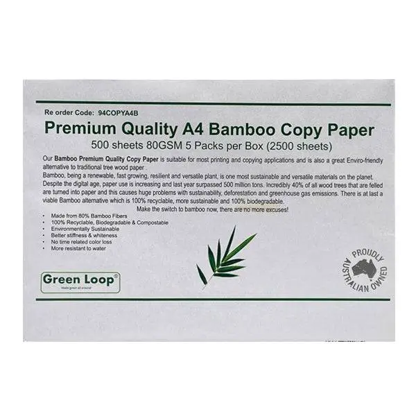Premium Quality A4 Bamboo Copy Paper 500 sheets 80GSM - Image 3