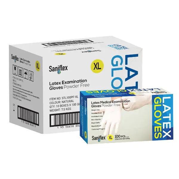 Saniflex Latex Medical Examination Disposable Gloves Powder Free - Image 10