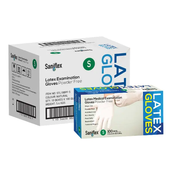 Saniflex Latex Medical Examination Disposable Gloves Powder Free - Image 7
