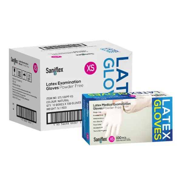 Saniflex Latex Medical Examination Disposable Gloves Powder Free - Image 8