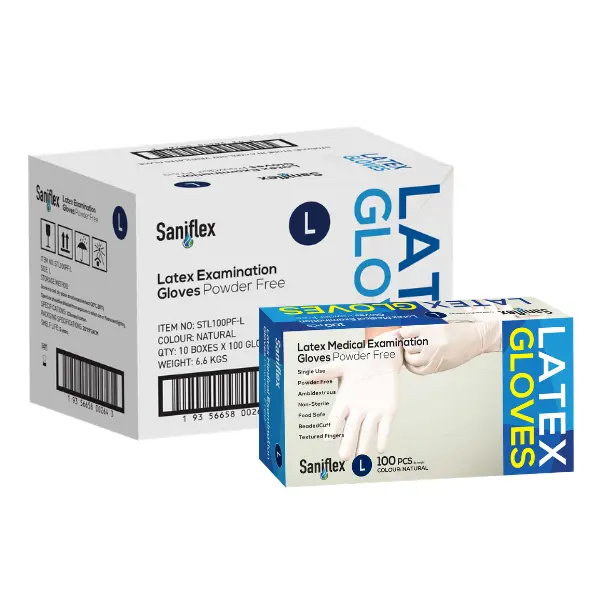 Saniflex Latex Medical Examination Disposable Gloves Powder Free - Image 9