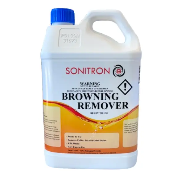 Sonitron Browning Remover 5lt Hydrogen Peroxide 1-10%