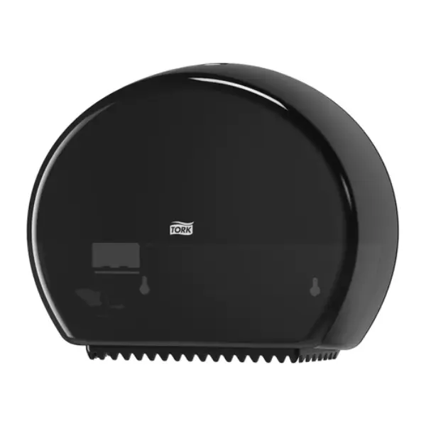 Tork Mini Jumbo Toilet Roll Dispenser T2 System Black | White - Image 3