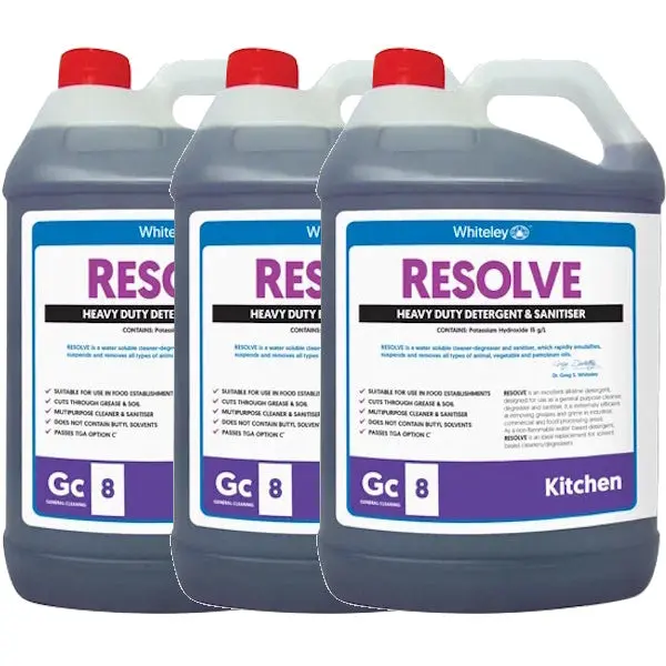 Whiteley Resolve Heavy Duty Detergent and Sanitiser - Image 4