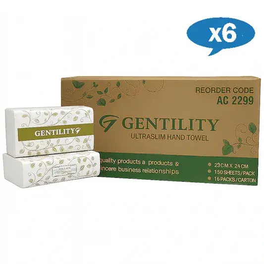 Wholesale Gentility Ultraslim Hand Towel 23 X 24cm | 2400 Sheets